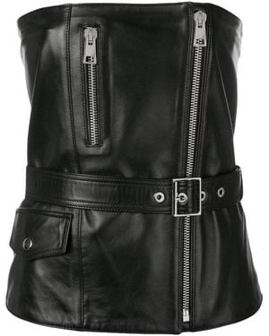 Manokhi Leather Corset - Black
