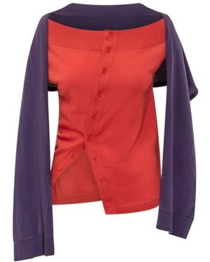 JW Anderson Jw Anderson Shoulder Detail Tank Top - Red