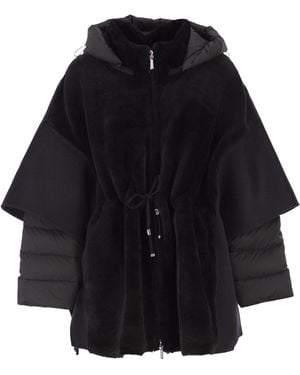Moorer Raja Hooded Jacket - Black