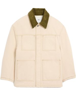 Ami Paris Ami Padded Worker Jacket - Natural