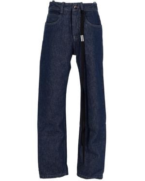 Ann Demeulemeester High-Waist Straight-Leg Jeans - Blue