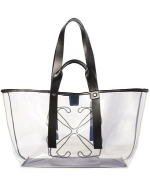 Off-White c/o Virgil Abloh Day Off Arrows-Motif Medium Top Handle Bag - White