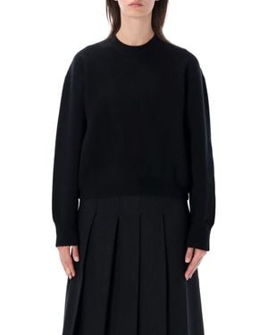 Studio Nicholson Morina Crew Neck Knitted Sweater - Black