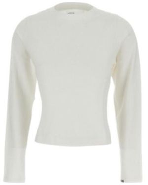 Extreme Cashmere Lisa Long-Sleeve Knitted Top - White
