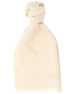 Brunello Cucinelli Metallic Trim Scarf - White