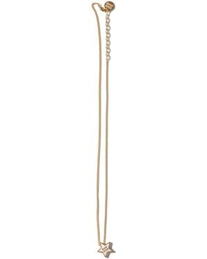 Miu Miu Enamelled Metal Necklace - White