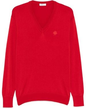 Bally Long-Sleeved Sweater - Red