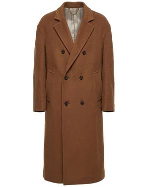 Gucci Double-Breasted Long-Sleeved Coat - Brown