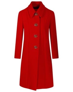 Gucci Double G Button Collared Coat