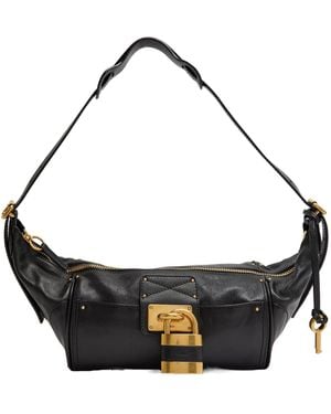 Chloé Studded Shoulder Bag - Black
