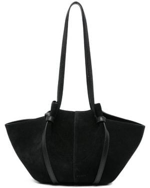Yuzefi Patchwork Design Single-Shoulder Bag - Black