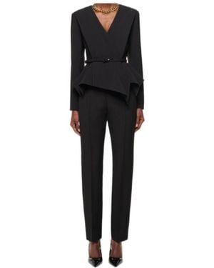 Roland Mouret Crepe Straight Leg Trouser - Black