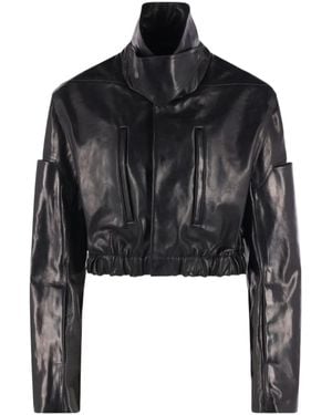Rick Owens Cropped Jacket - Black