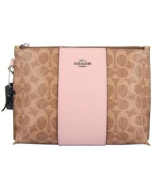 COACH Logo Hand-Held Bag - Pink