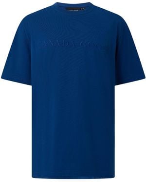Canada Goose Crew-Neck Short-Sleeve T-Shirt - Blue