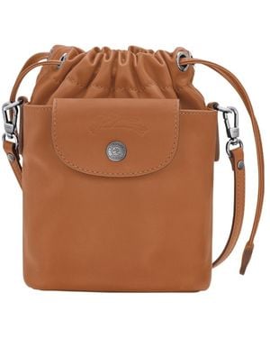 Longchamp Mini Le Pliage Xtra Drawstring Bucket Bag - Brown