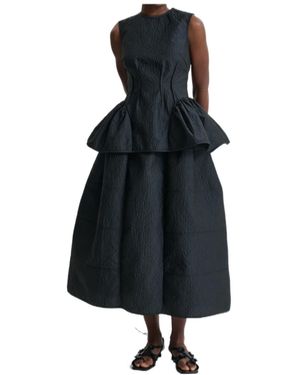 Cecilie Bahnsen Sleeveless Pleated Top - Blue