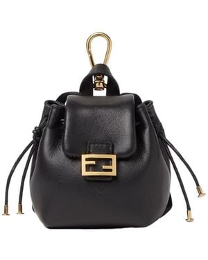 Fendi Nano Backpack Charm - Black
