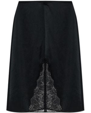 Anine Bing Mid-Length Skirt With Slit Detail - Black