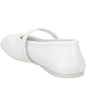 Marni Simple Mary Jane Leather Shoes - White