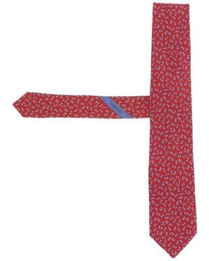 Ferragamo Pointed Tie - Red