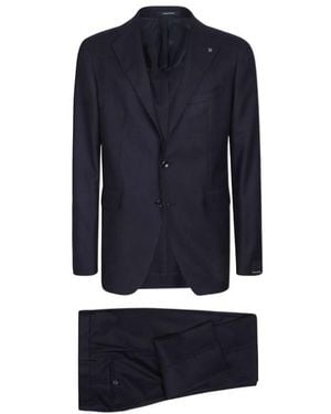 Tagliatore Single-Breasted Tailored Suit - Blue