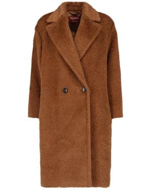 Max Mara Studio Urbano Double-Breasted Coat - Brown