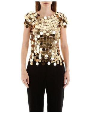 Rabanne Sequins T-Shirt - Black