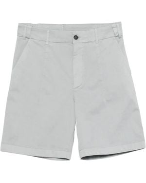 Eleventy Front-Pockets Chino Shorts - Gray
