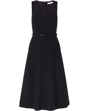 Emilia Wickstead Wool Crepe Dress - Black