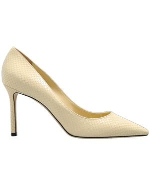 Jimmy Choo Romy 85 Pointed Toe Court Shoes - Metallic