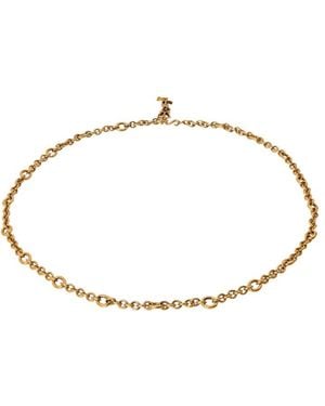 Saint Laurent Thin Chain Belt - Metallic