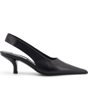 TOTEME Totême Classic Pointed Toe Slingback Court Shoes - Blue