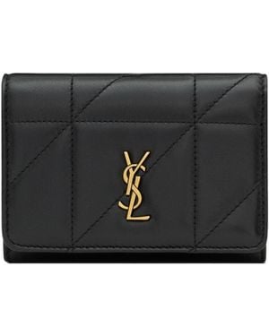 Saint Laurent Tri-Fold Wallet - Black