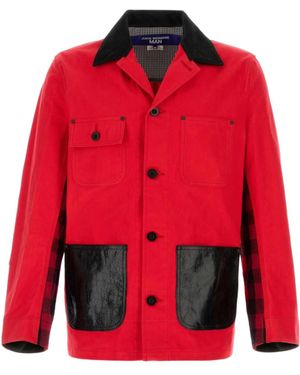 Junya Watanabe Long-Sleeved Buttoned Jacket - Red