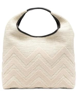 Missoni Zigzag-Pattern Tote Bag - Natural