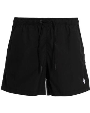 Marcelo Burlon County Of Milan Drawstring Swim Shorts - Black