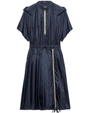 Prada Light Re-Nylon Midi-Dress - Blue