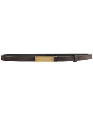 KHAITE Buckle Belt - White