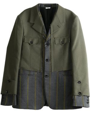 Comme des Garçons Long-Sleeved Suit Jacket - Green