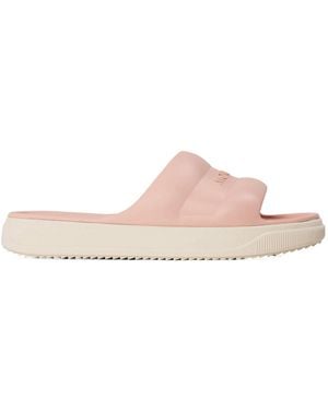 Moncler Solid Color Pool Sliders - Pink