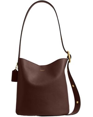 COACH Bleecker Shoulder Strap Tote Bag - Brown
