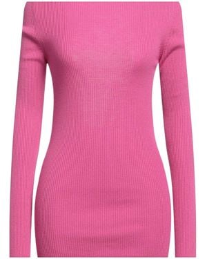 Rick Owens Minimalist Wool Knit Jumper - Pink