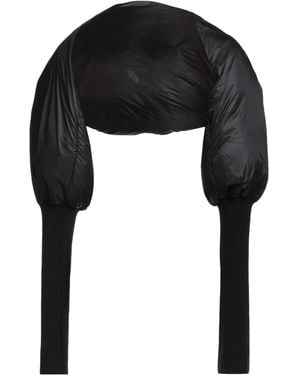 Rick Owens Minimalist Solid Colour Knit Down Jacket - Black