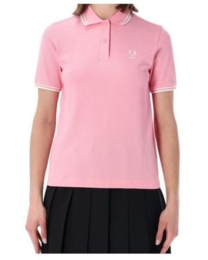 Comme des Garçons Short-Sleeved Polo Shirt - Pink