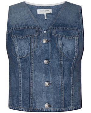 Rag & Bone Miramar Isabella Vest - Blue