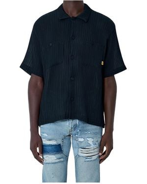 GALLERY DEPT. Playground Ribbed Short-Sleeve Shirt - Blue