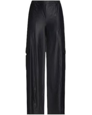 Max Mara High-Waisted Casual Cargo Trousers - Black