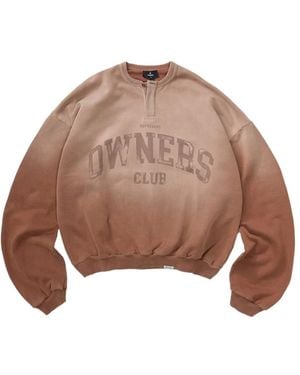 Represent Owners Club Henley Sweatshirt - Brown