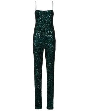ROTATE BIRGER CHRISTENSEN Sequined Jumpsuit - Green